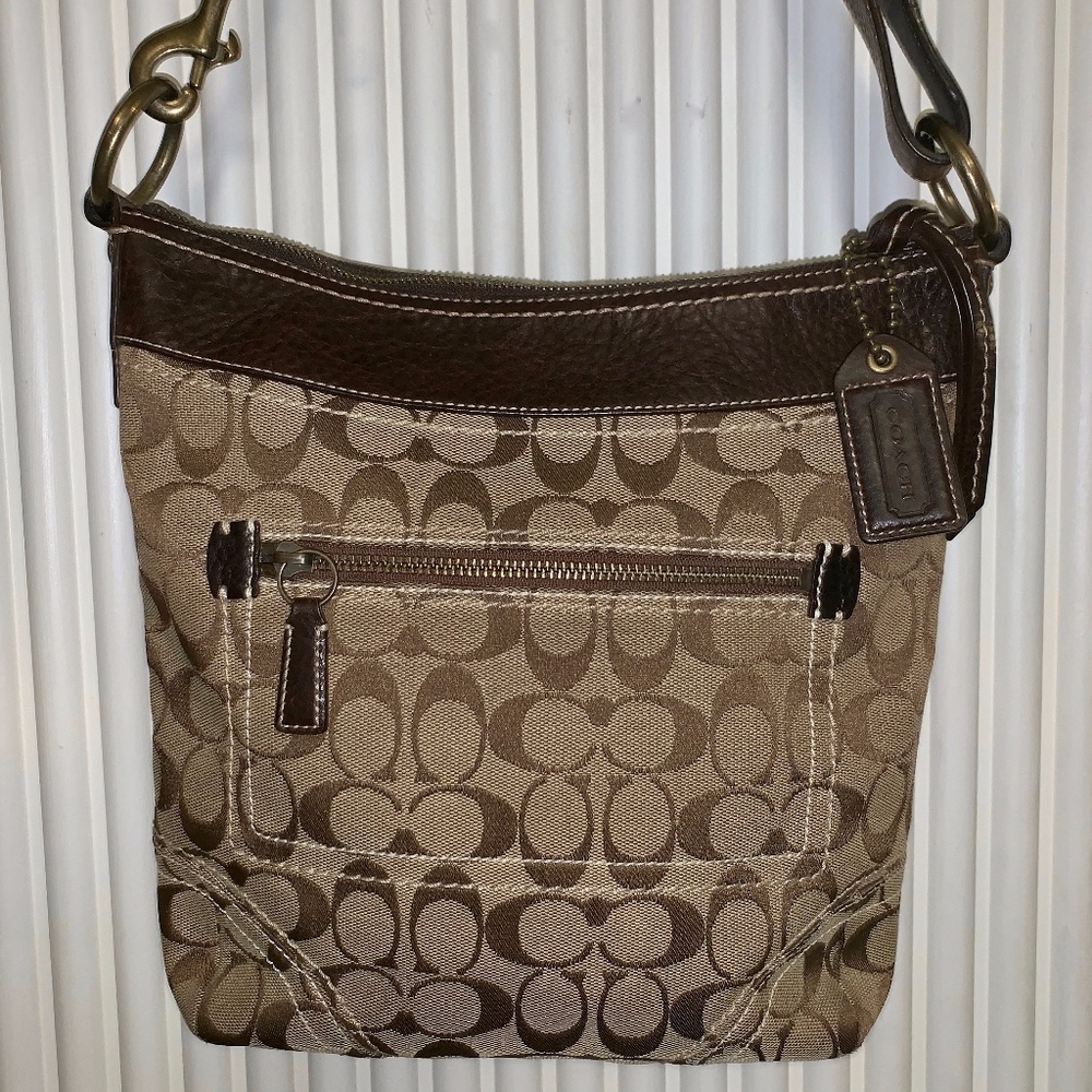 Coach Signature Messenger Bag Brown 10403